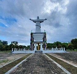 Statue of Jesus on Mansinam Island