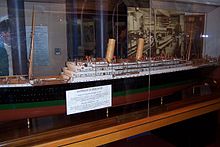 La maquette de l’Empress of Ireland.