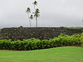 ocean side of heiau wall