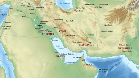 Localizzazione di Dilmun.