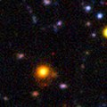 Galaxy NTTDF-6345 is one of five that have been used to chart the timeline of the reionisation of the Universe.[11] Image taken by ESO's Very Large Telescope.