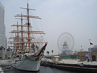 Nippon Maru in Yokohama harbor