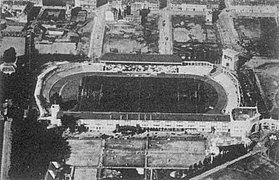 Vu aérienne du stade.