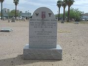 Grave site of Phillip "Lord" Darrell Duppa located in the "Masons Cemetery" section. Duppa is credited with naming "Phoenix" and "Tempe" and the founding of the town of New River, Arizona.