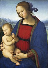 Detail from the Certosa di Pavia Altarpiece (c. 1496–1500) Pietro Perugino