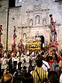 Muixeranga human tower at La Mare de Déu de la Salut Festival' of Algemesí