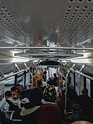 Intérieur d'un bus à Rabat