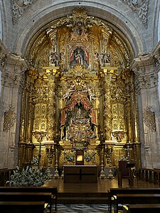 Retable in the Sagrario Chapel of Segovia Cathedral (1686) by Jose Benito de Churriguera, the earliest architect of the Churrigueresque style