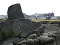 Rock at Ramore Head, looking towards the car park.