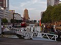 Rotterdam, footbridge (de Kraneschipbrug) in Leuvehaven