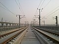 郑州东站南侧的石武客运专线正线