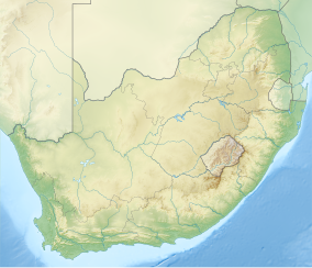 Map showing the location of Mapesu Private Game Reserve