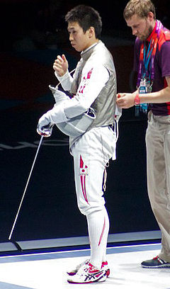 Suguru Awaji aux Jeux olympiques de 2012.