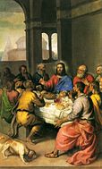 Titian Last Supper, 163 x 104 cm.
