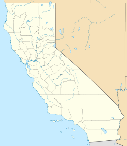 Carte des aéroports de la Californie