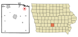 Location of Hartford, Iowa