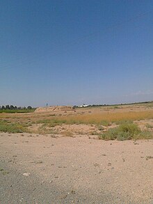 Regional desertland with some grassy patches, located in Heser-e Hasan Beyk