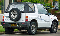 Suzuki Vitara JX 2-door soft top convertible (Australia; pre-facelift)