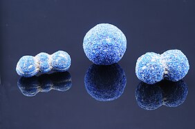 Spheroidal azurite specimens from Utah