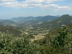 Vue à l'est depuis le col de Perty.