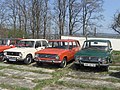 Lada 2101, 2102 et 2103 (de gauche à droite)