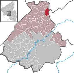 Läget för Bundenbach i Landkreis Birkenfeld