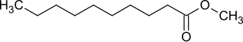 Strukturformel von Methyldecanoat