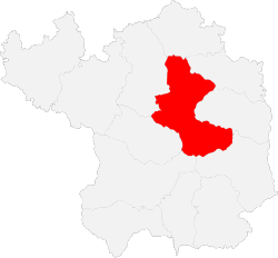 Location of Baota District within Yan'an