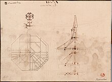 Dachkonstruktion Zusatzplan von Schinkel, 13. Mai 1822, Kupferstichkabinett, SM 44.c 103