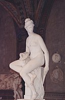 Architettura, Bargello, 1565, Florence. This sculpture exemplifies the long limbs of Giambologna's influential ideal female type.