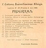 Program of the Great Seimas of Vilnius