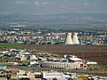 Image 12The oil refinery in Haifa, Israel, is capable of processing about 9 million tons (66 million barrels) of crude oil a year. Its two cooling towers are landmarks of the city's skyline. (from Oil refinery)