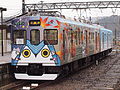 Iga Railway 200 series 2-car set 204 in December 2010, with retro-fitted cab end