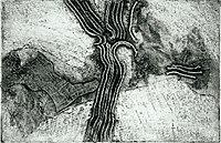 Branches (structural print), 15,5 × 24 cm, 1972