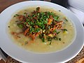 Kartoffelsuppe con funghi