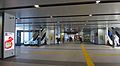 The ground-level concourse, looking back toward the ticket barriers, December 2015