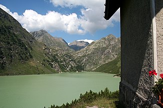 Il Lago del Barbellino visto dal rifugio