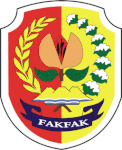 Former emblem of Fakfak Regency (1975–2008). By the suggestion of traditional leaders, the nutmeg fruit are reversed.[61]