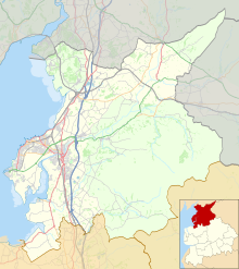 Lancaster/Morecambe Built-up area is located in the City of Lancaster district