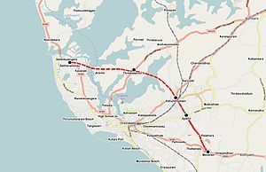 Map of Kollam Bypass