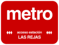 Letrero utilizado en los accesos a la estación hasta 1997.