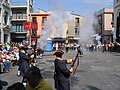 Miquelets in a popular celebration in Badalona, Catalonia, Spain.