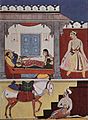 Lalit Ragini, folio from the Ragamala painted by Sahibdin. Mewar, 1628. National Museum, New Delhi