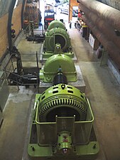 View of hydro-generators