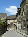 The covered bridge at the junction with New College Lane.