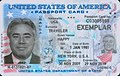 United States of America passport card (front)