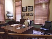 The Governor's office on the second floor has a wax figure of Arizona's First State Governor, George W. P. Hunt.