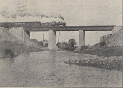 Grand Trunk Railway bridge on the Duffins Creek in 1908