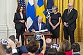 President Biden signing the Instruments of Ratification to approve Finland & Sweden's membership in NATO on 9 August 2022