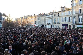 Demonstrators in Bordeaux